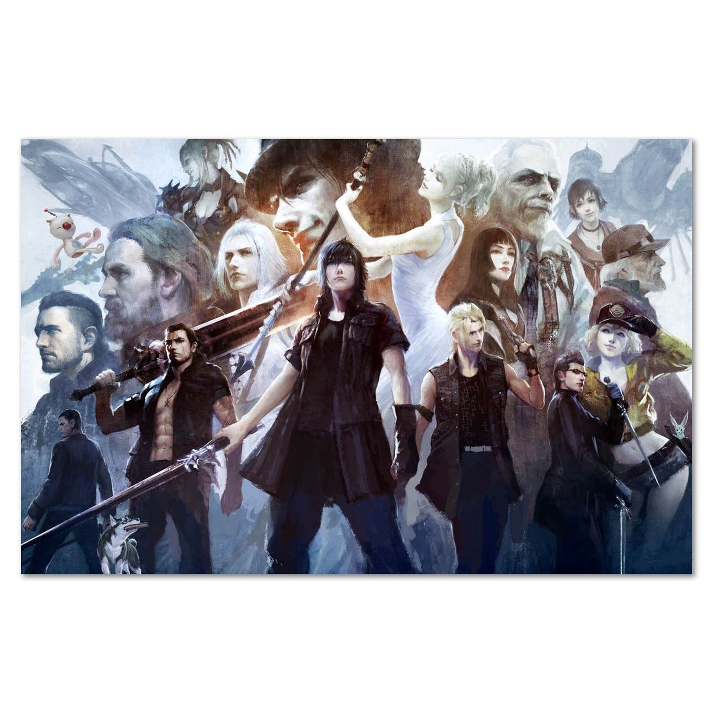 Final Fantasy XV (15) Poster - Character Collage Art