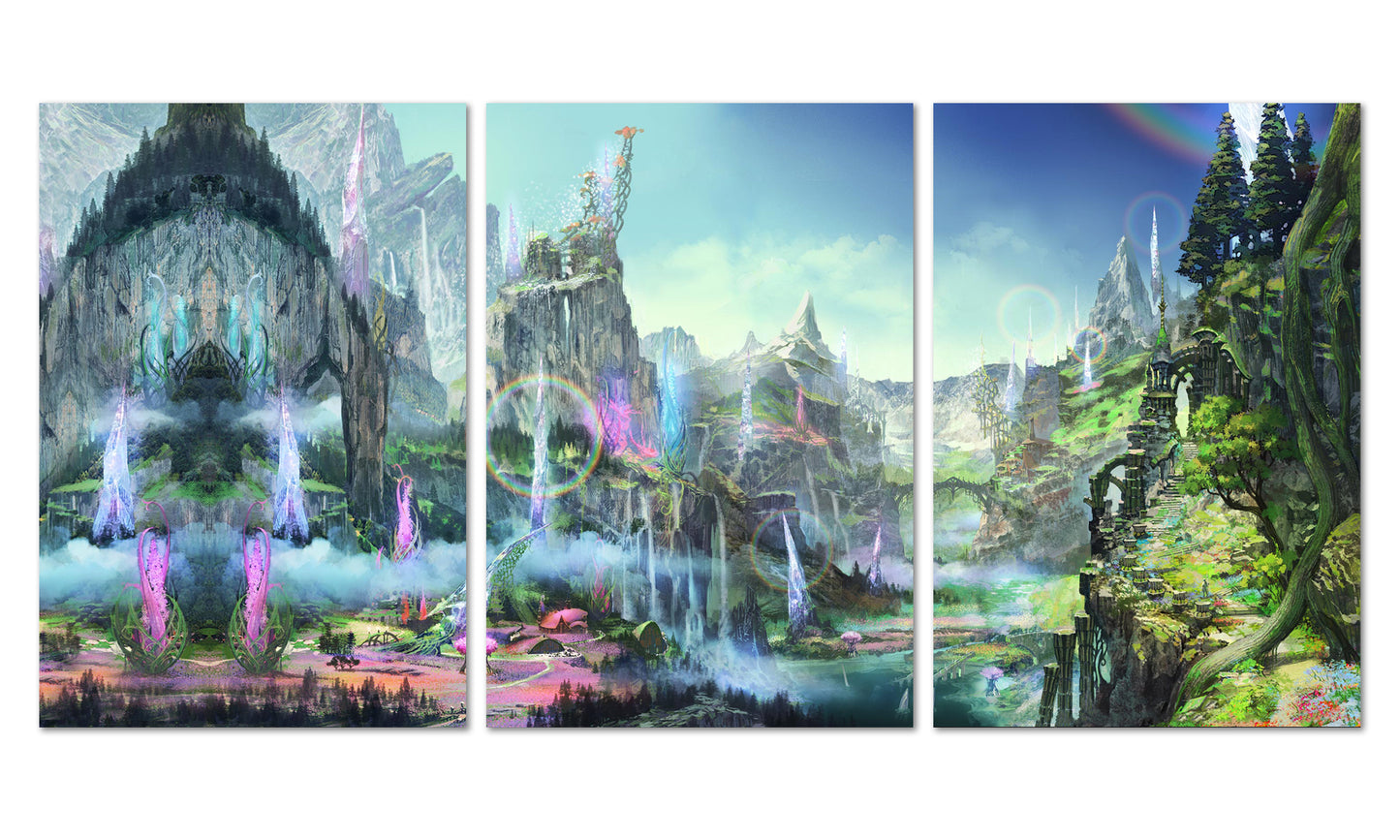 Final Fantasy XIV Online: Shadowbringers Poster - Il Mheg Set of 3 Posters