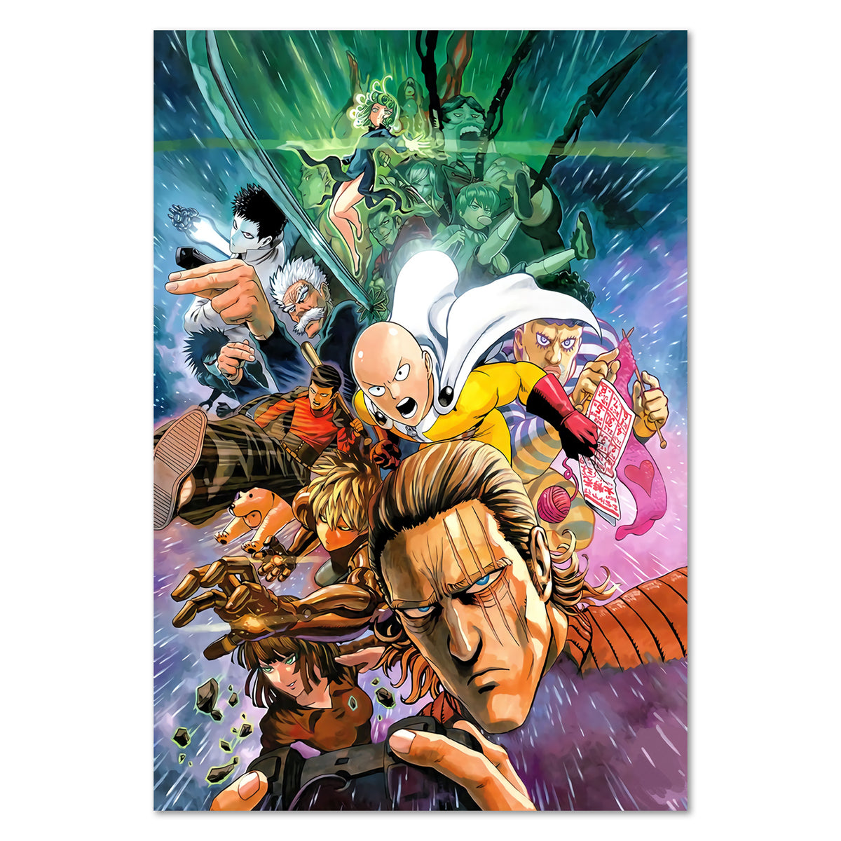 Poster One Punch Man Characters Character Anime Manga Wall Art