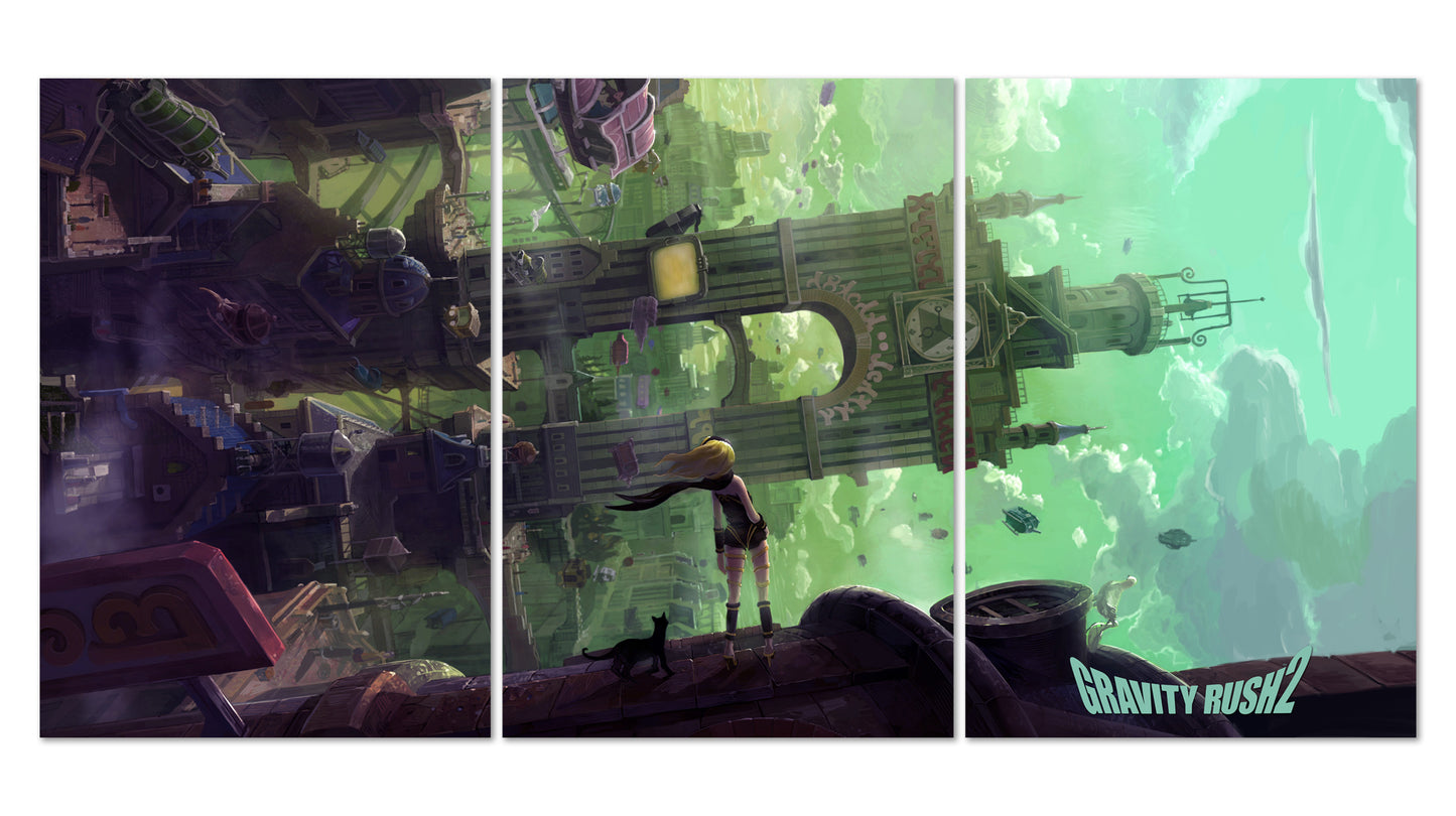Gravity Rush 2 Game Poster - Set of 3