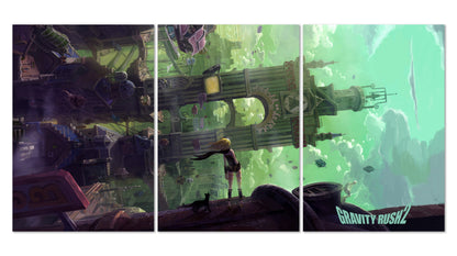 Gravity Rush 2 Game Poster - Set of 3