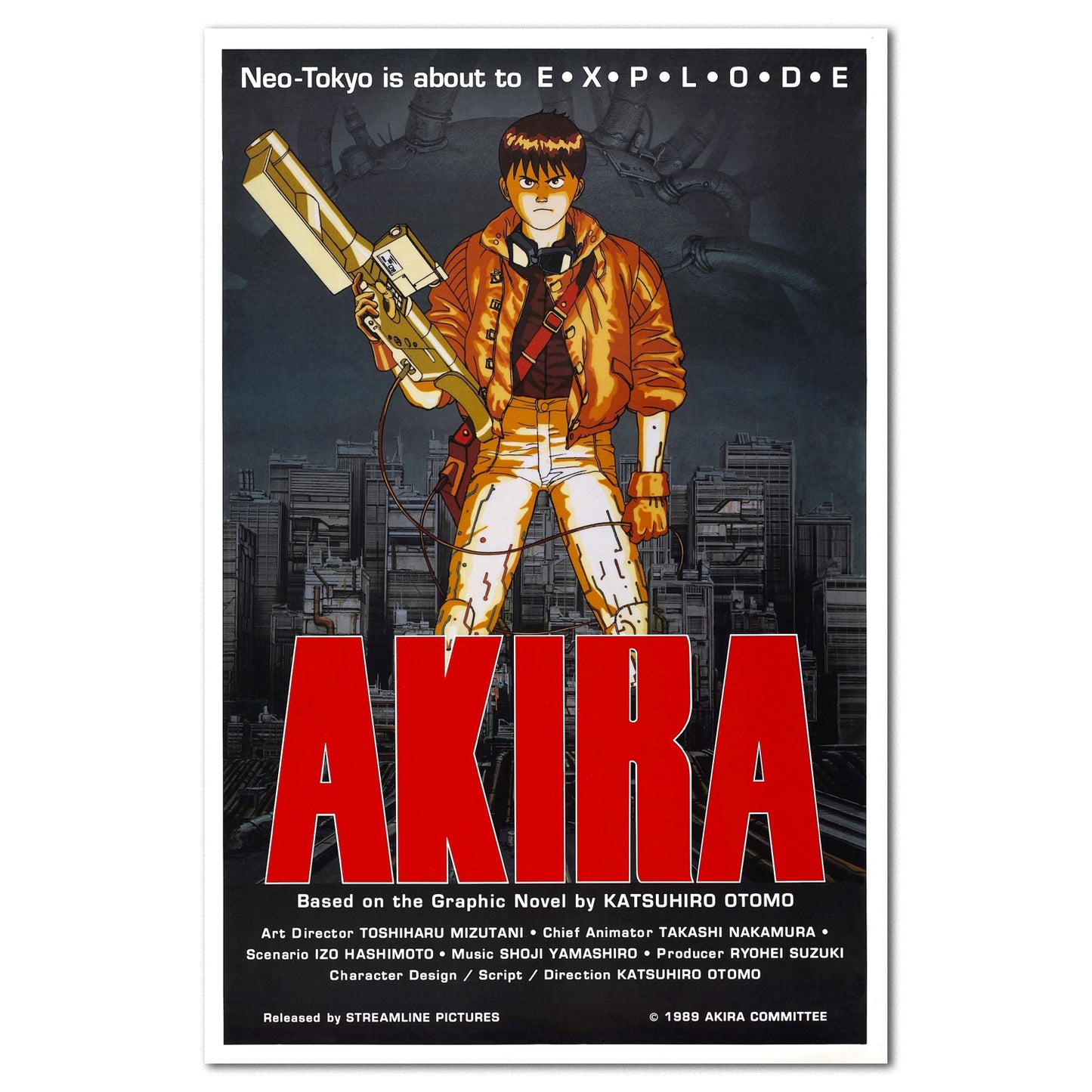 Akira Movie Poster — Key Art Print 01 | Classic Anime Wall Art