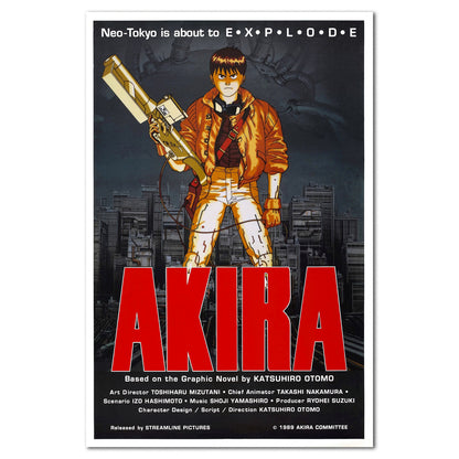 Akira Movie Poster — Key Art Print 01 | Classic Anime Wall Art