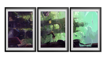 Gravity Rush 2 Game Poster - Set of 3