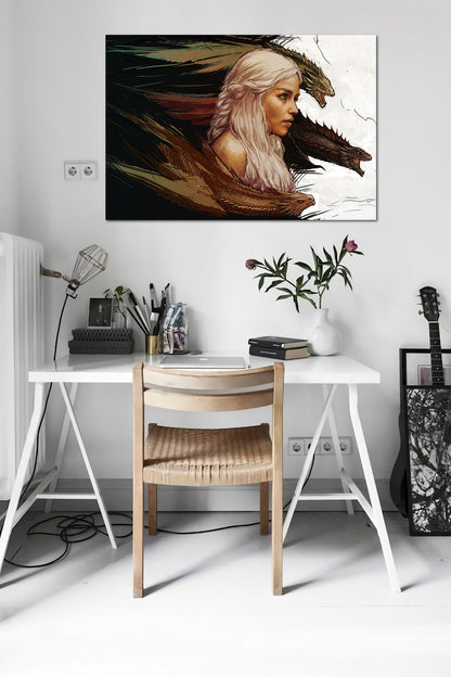 Game of Thrones Poster - Daenerys Targaryen Art