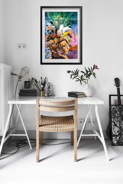 One Punch Man Anime Poster - Official Art
