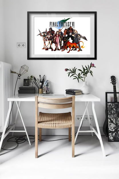 Final Fantasy VII (7) Poster - Characters Collage Art