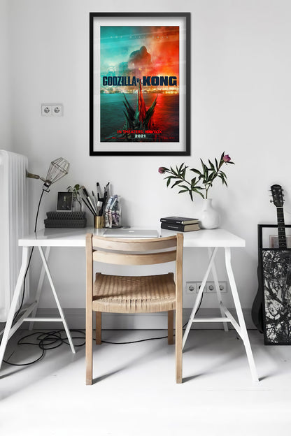 Godzilla VS Kong Movie Poster 2021 - Official Promotion Art - High Quality Prints