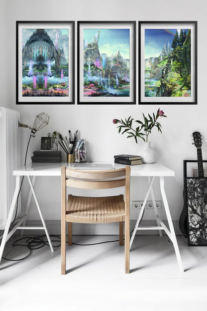 Final Fantasy XIV Online: Shadowbringers Poster - Il Mheg Set of 3 Posters