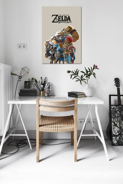 The Legend of Zelda: Breath of the Wild Poster - Link and the Champions