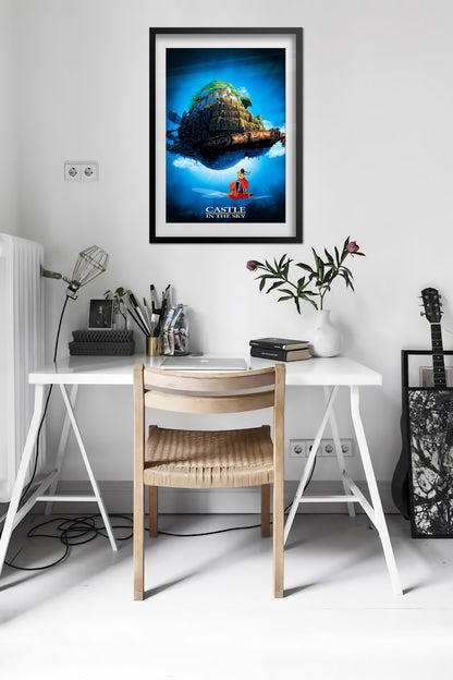Castle in the Sky Anime Poster - Studio Ghibli - Official Art
