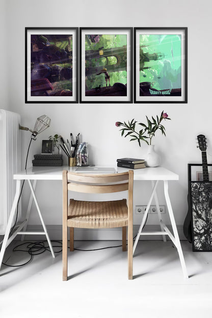 Gravity Rush 2 Game Poster - Set of 3