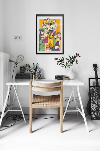 Naruto Poster - Naruto and his Friends Art