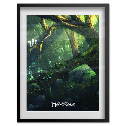 Princess Mononoke Poster - Studio Ghibli - Little Gods of the Holy Forest